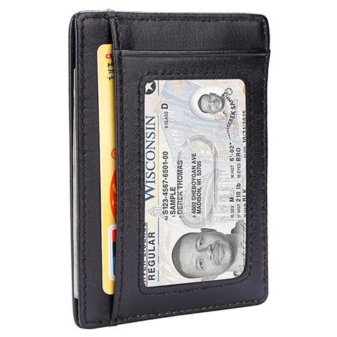 2 Pack Slim Wallet Mens Front Pocket MinimalistLeather Credit 